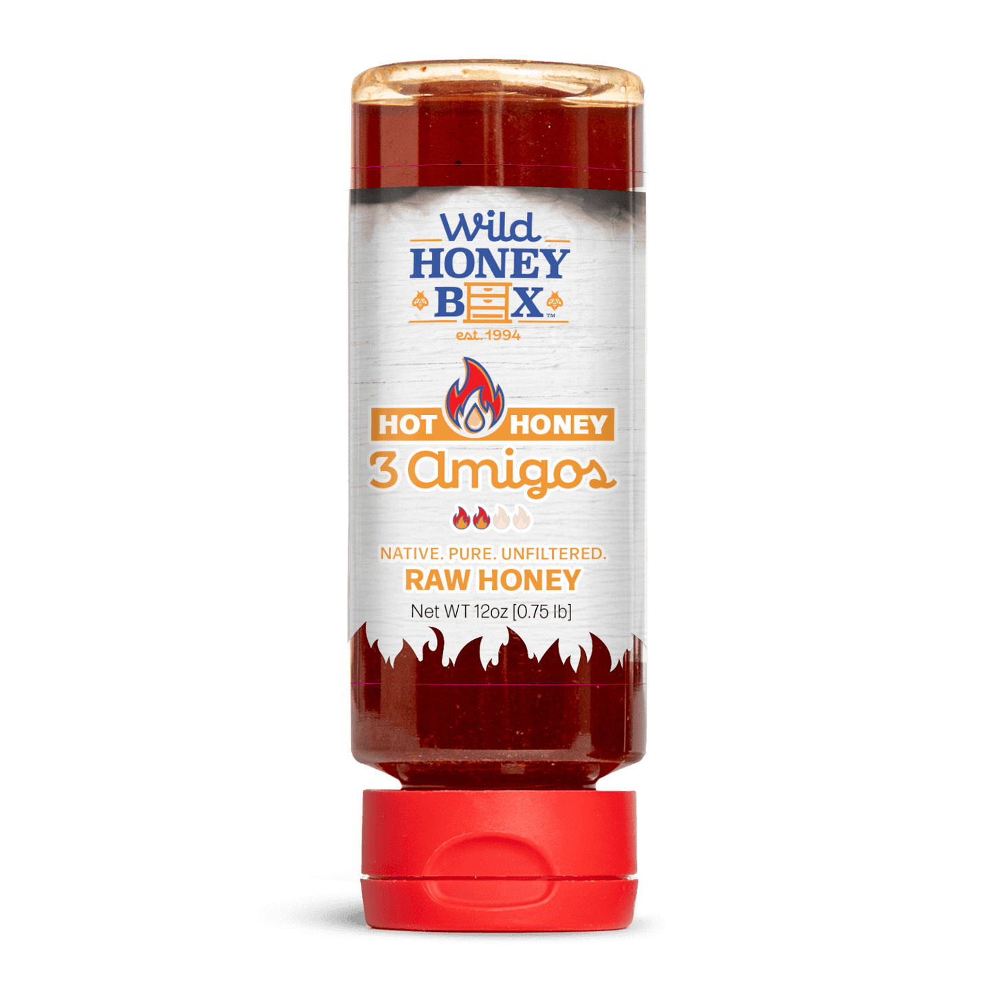 3 Amigos Hot Honey bottle image