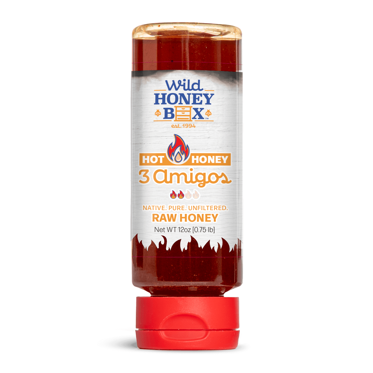 3 Amigos Hot Honey bottle image